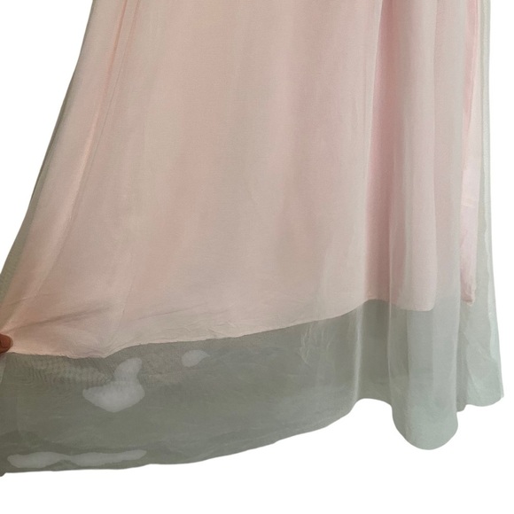 Vintage Nightie Nightgown Pink White Coquette Size Small - Picture 5 of 12